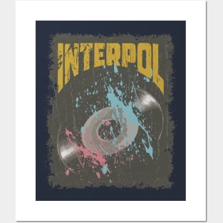 Interpol Vintage Vynil Posters and Art